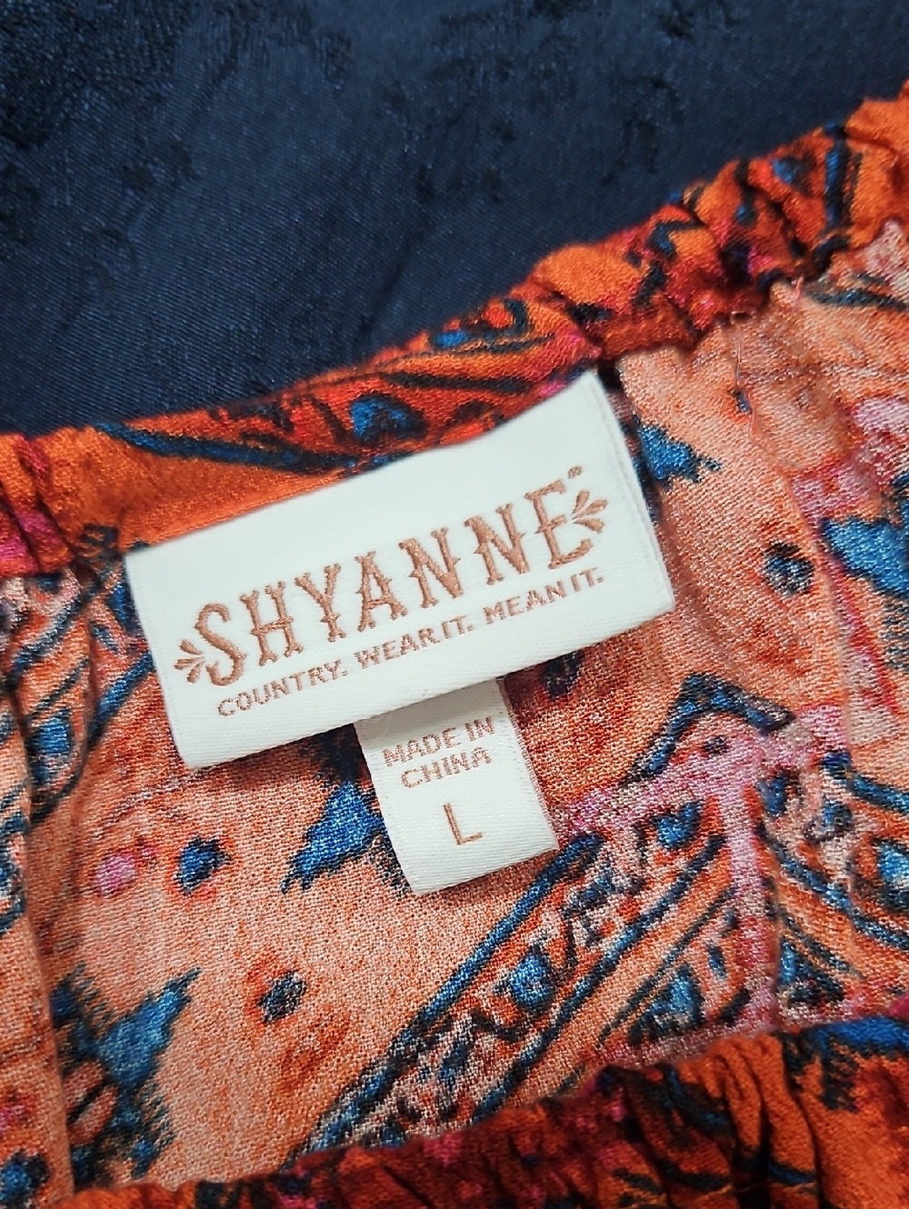 Shyanne Off Shoulder Flutter Sleeve Western Top - Picture 4 of 9